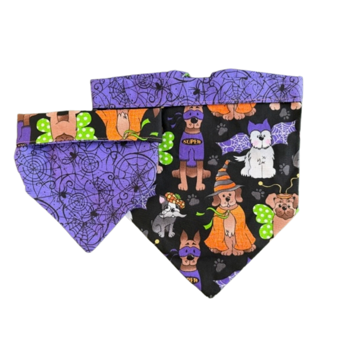 Halloween Pups and Spiderwebs